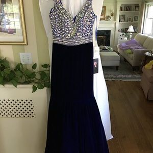 Jonathan Kayne Royal Blue Prom Dress